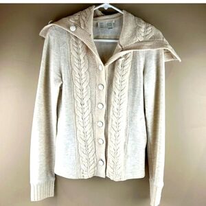 Saturday Sunday cable knit shawl neck cardigan